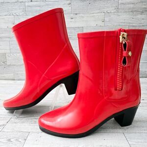 Kate Spade New York Penny Short Rubber Rain Boots Women's Size 5